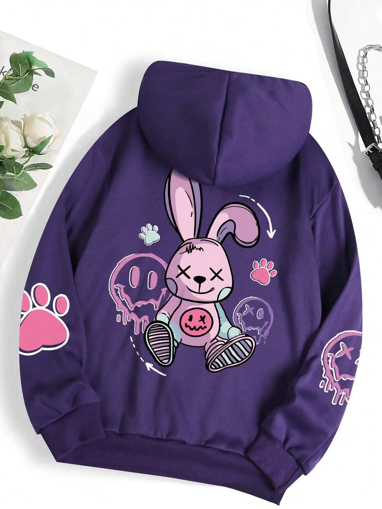 Casual Printed Female Oversize Hoodies