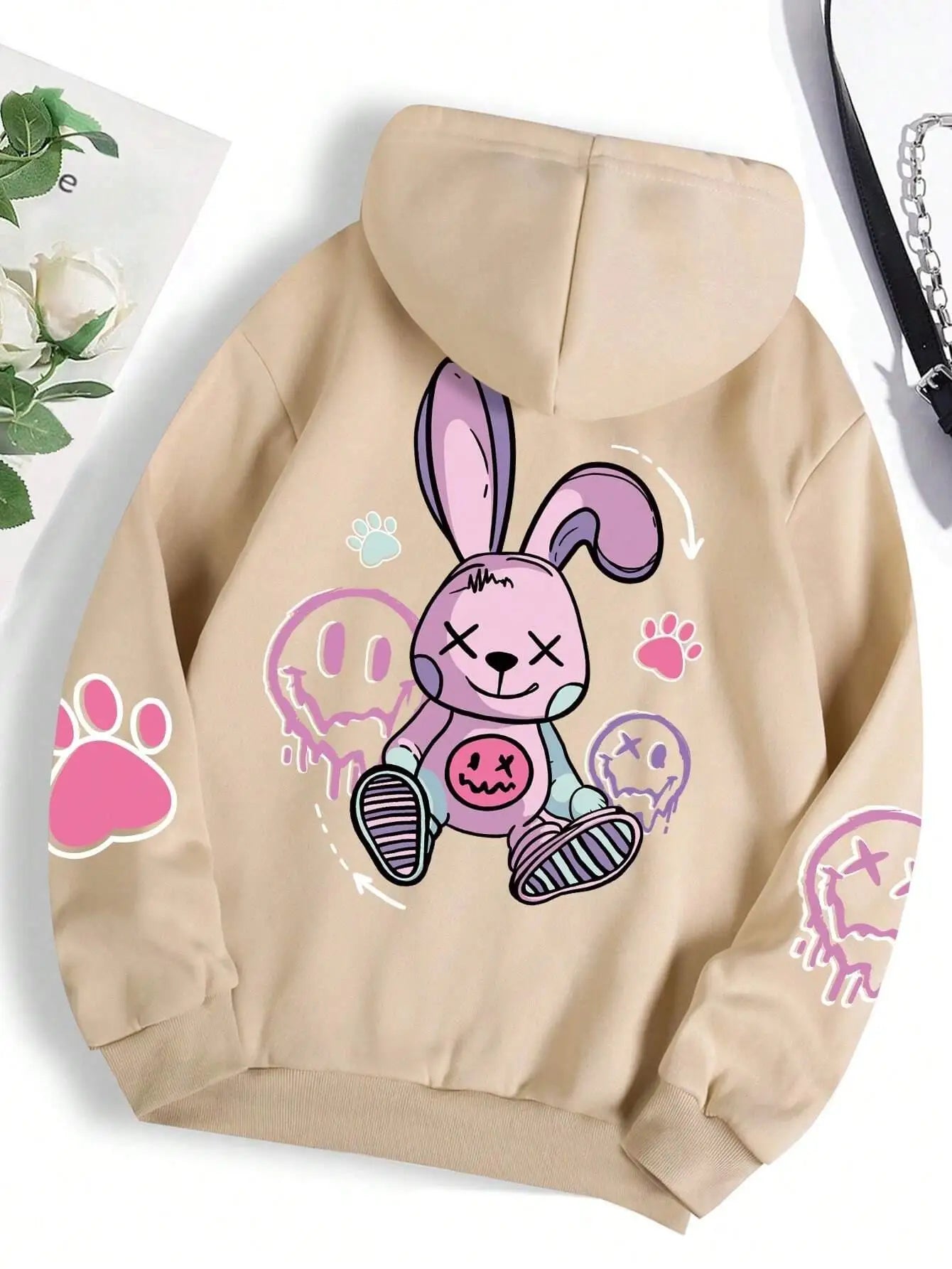 Casual Printed Female Oversize Hoodies